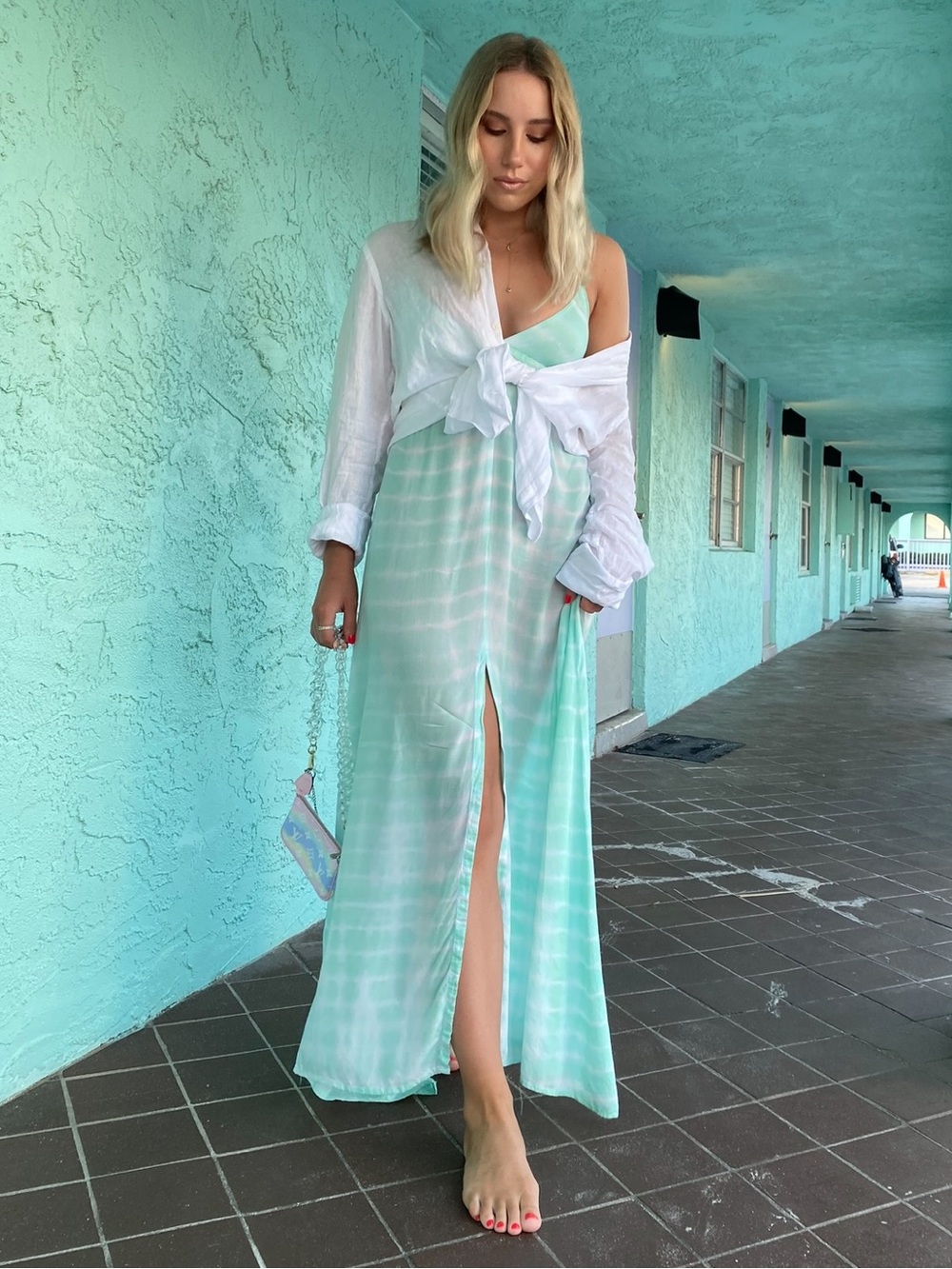Tiare Hawaii Tie Dye Maxi Dress